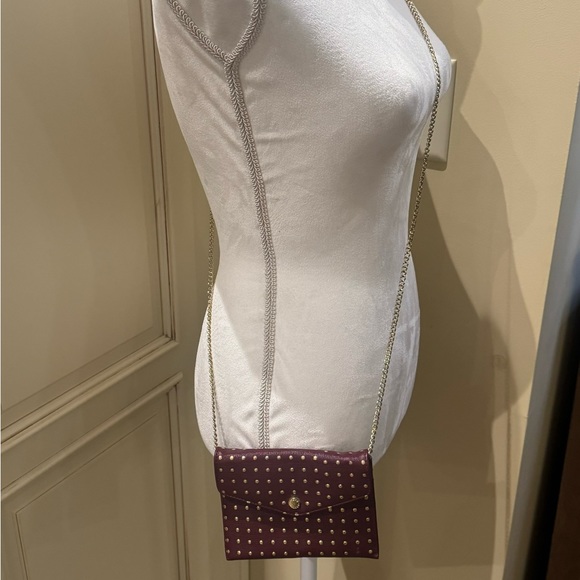 Steve Madden Burgundy Mini Purse with Gold Chain - Picture 4 of 5